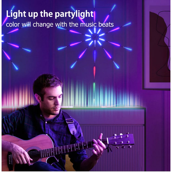 Bande lumineuse LED RGB avec contrôle de la musique