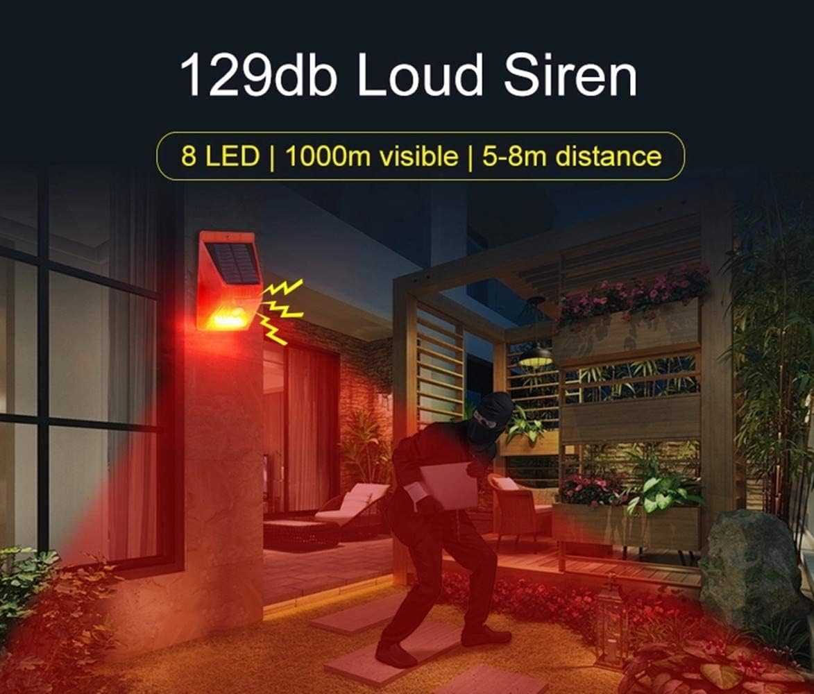 Alarme Solaire extérieure avec détecteur de Mouvement