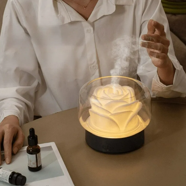 Diffuseur d'huile essentielle forme florale