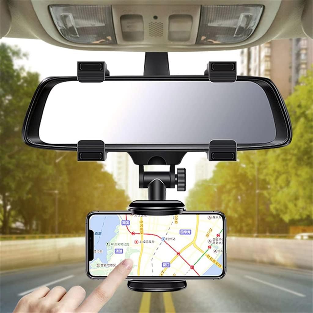 Support Rétroviseur Réglable 360° pour Téléphone Portable