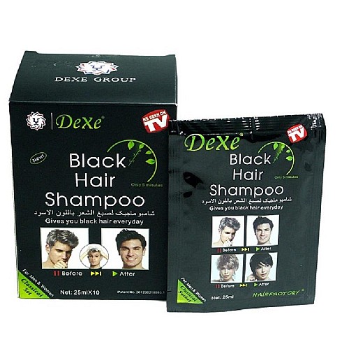 Shampoings colorants- Unisexes pour cheveux noirs- En 5 minute