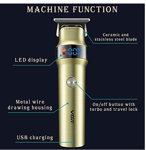 Tondeuse à cheveux Professionnelle LED Rechargeable , Barbier