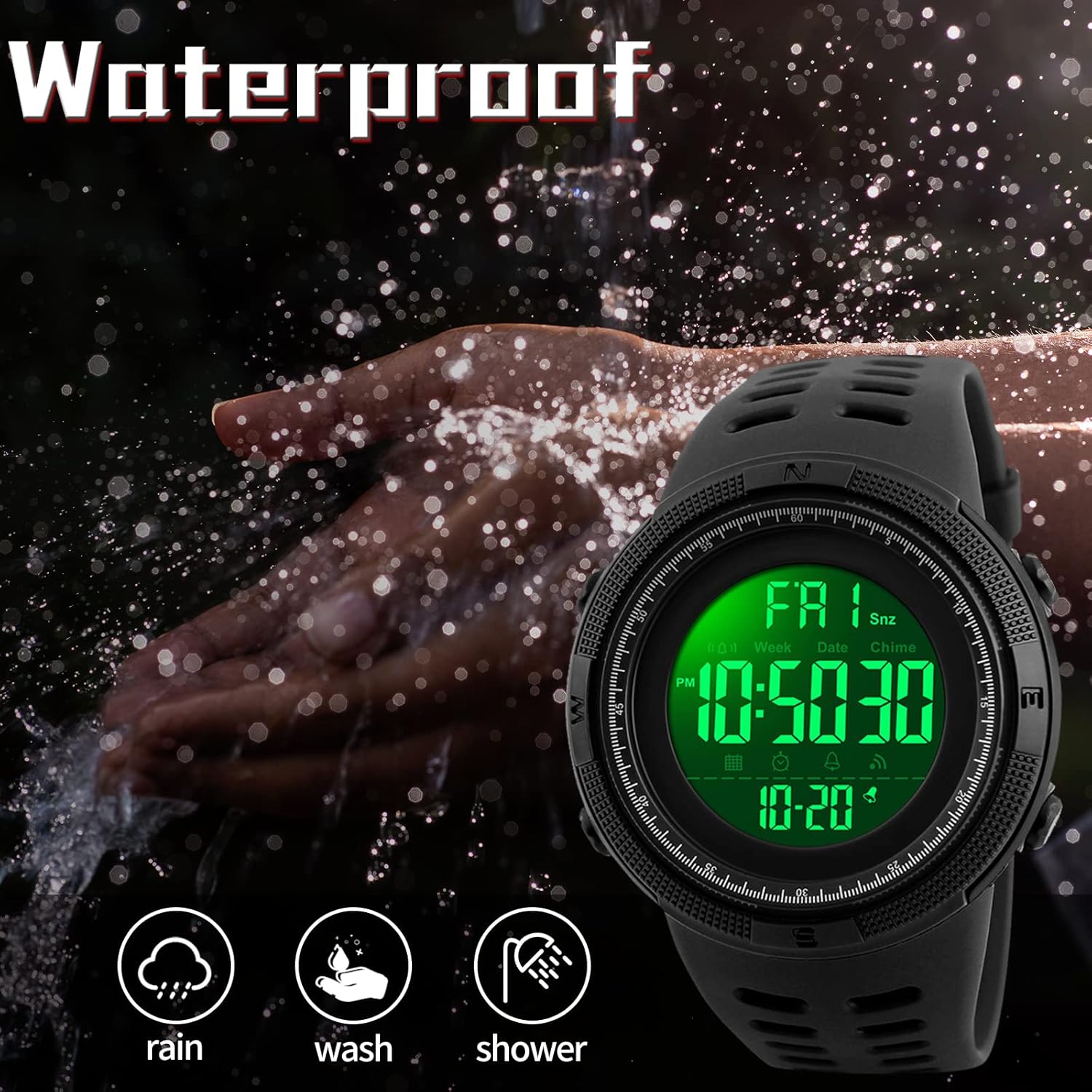 Montre numérique étanche reloj hombre Sport Chrono Brand Skmei