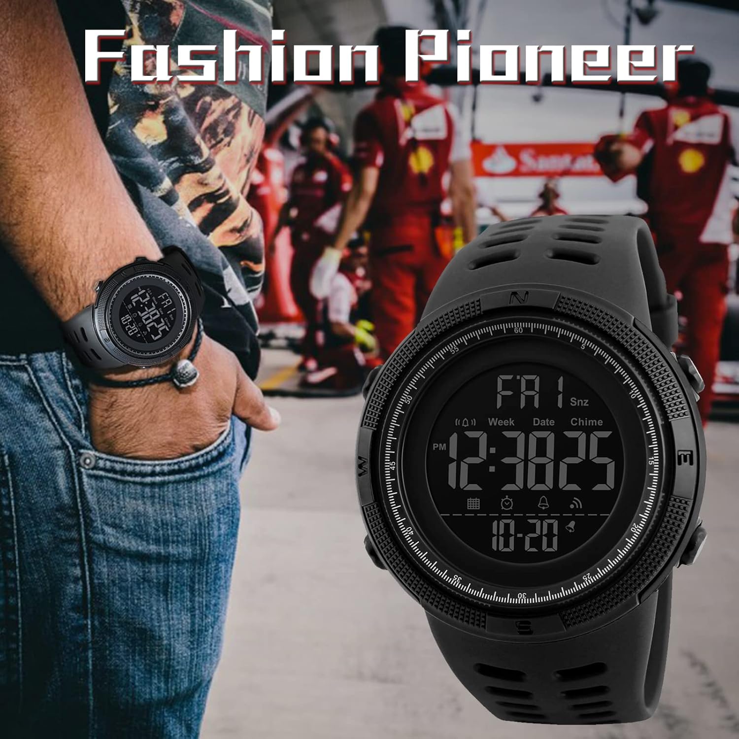 Montre numérique étanche reloj hombre Sport Chrono Brand Skmei