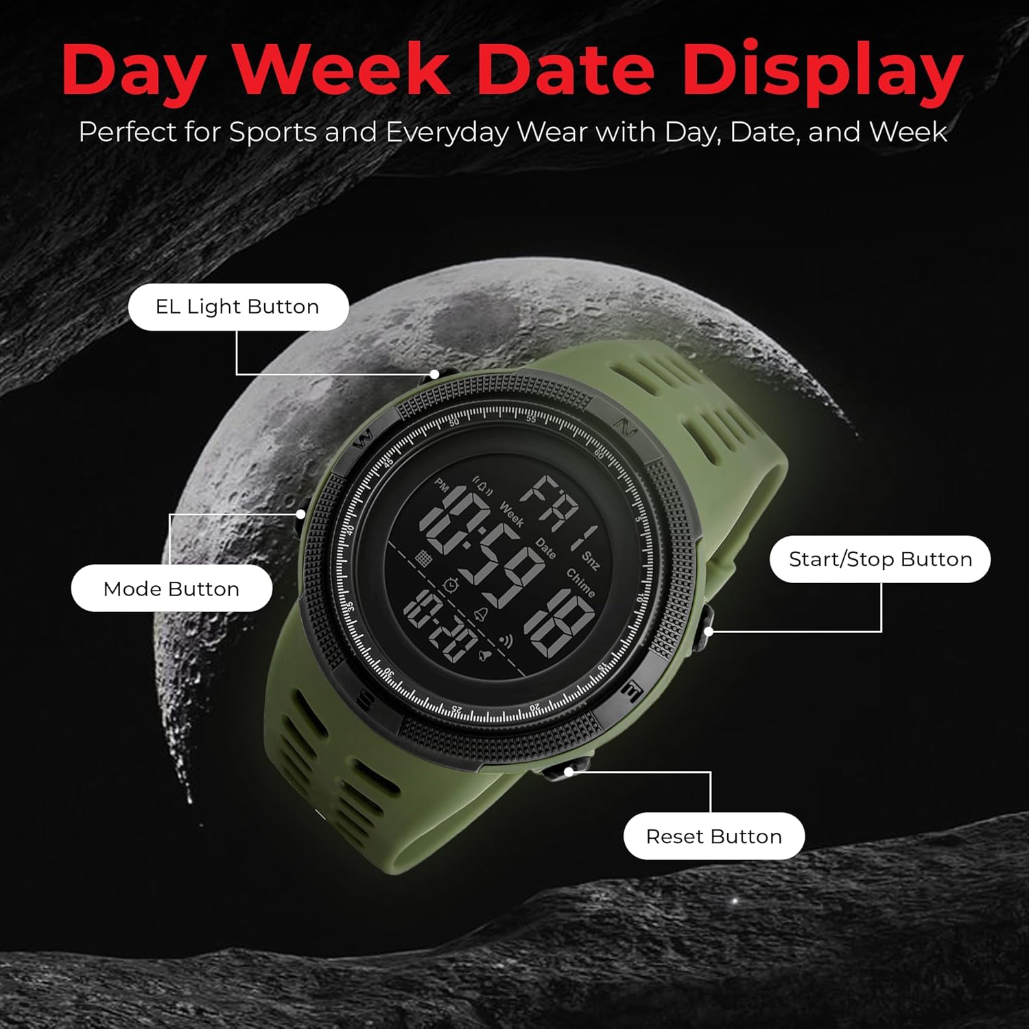 Montre numérique étanche reloj hombre Sport Chrono Brand Skmei