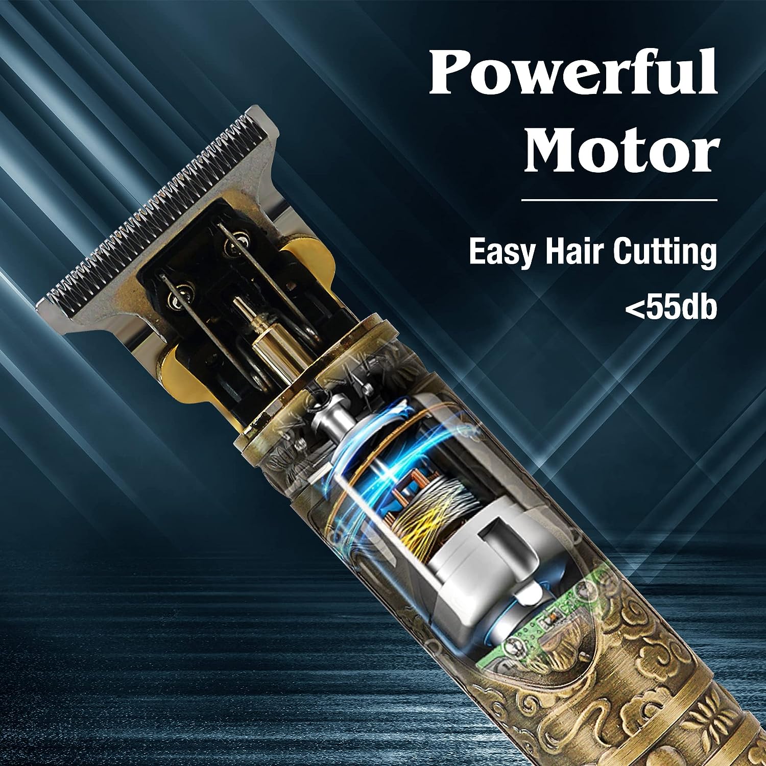 Tondeuse à cheveux à barbe avec batterie - Affichage LCD