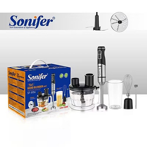 Sonifer SF-8156 – Set Mixeur Plongeant 7-en-1 (1200-1500W)