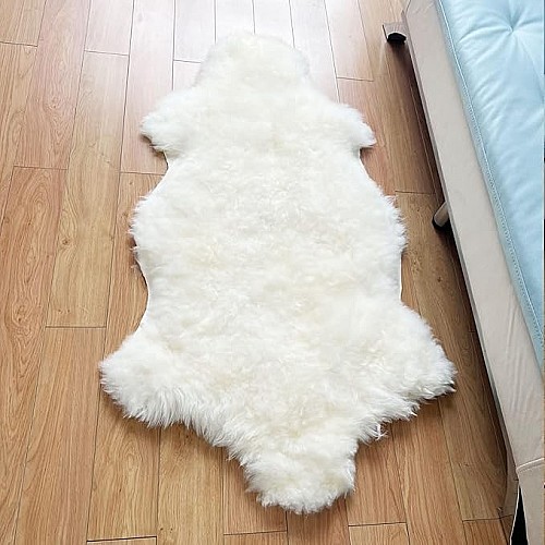 Tapis en peau de mouton naturelle
