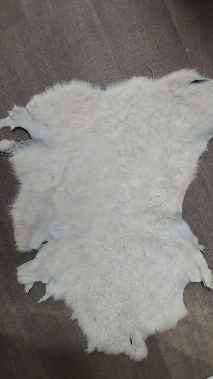 Tapis en Peau de Mouton Naturelle Moelleuse