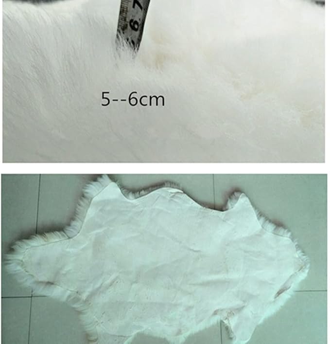 Tapis en Peau de Mouton Naturelle Moelleuse