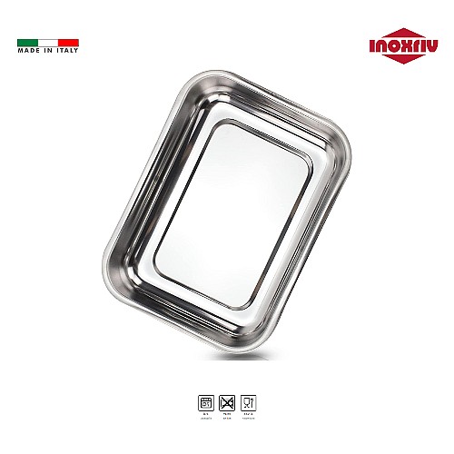 INOXRIV – Star Plat à four avec anses 30×24cm