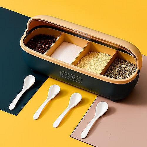 Boîte à Épices avec Couvercle - 🎨 Design Élégant