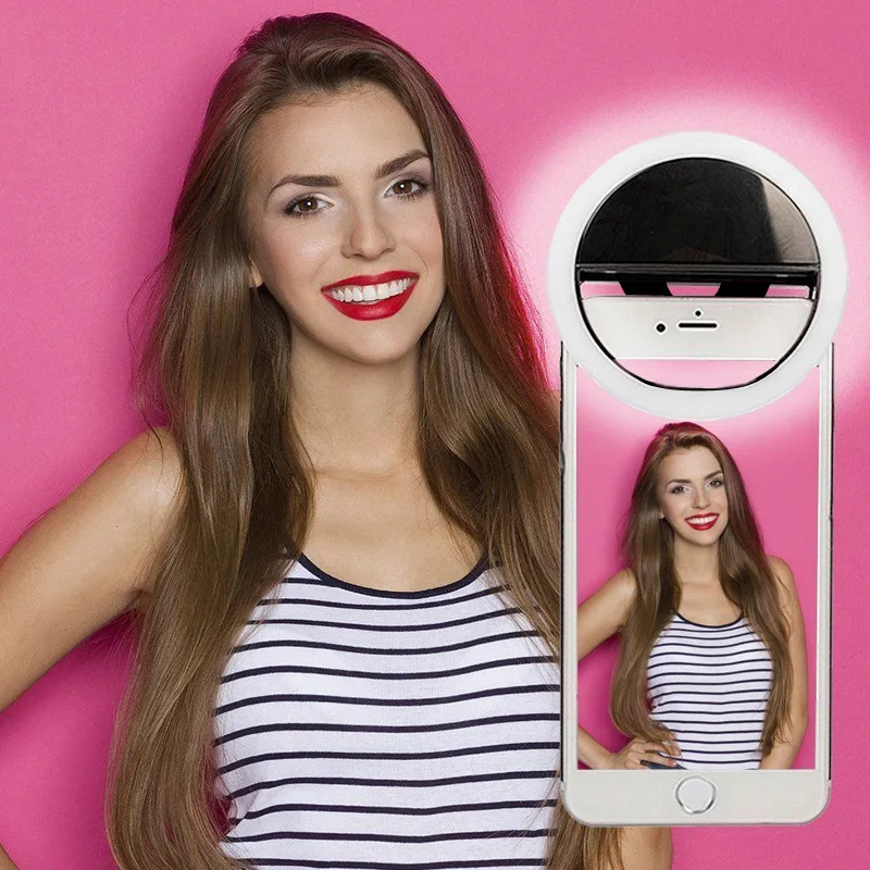 LED Selfie Ring Light – Lampe Clip-On Portable USB