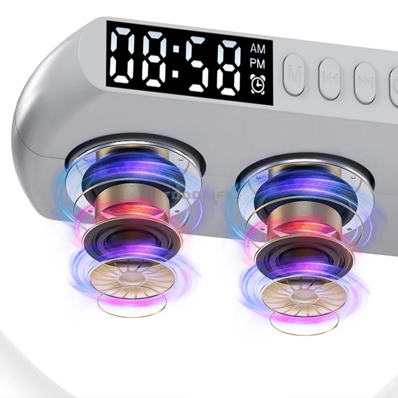 Speakers Alarm Clock,G Lamp,Wireless Charger night lights