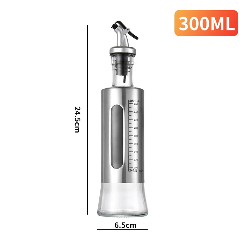 Stainless Steel Vinegar Sauce Soy Olive Oil Bottle Dispenser