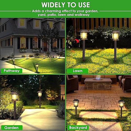 Lampe Solaire de Jardin – Éclairage Extérieur Élégant et Économique