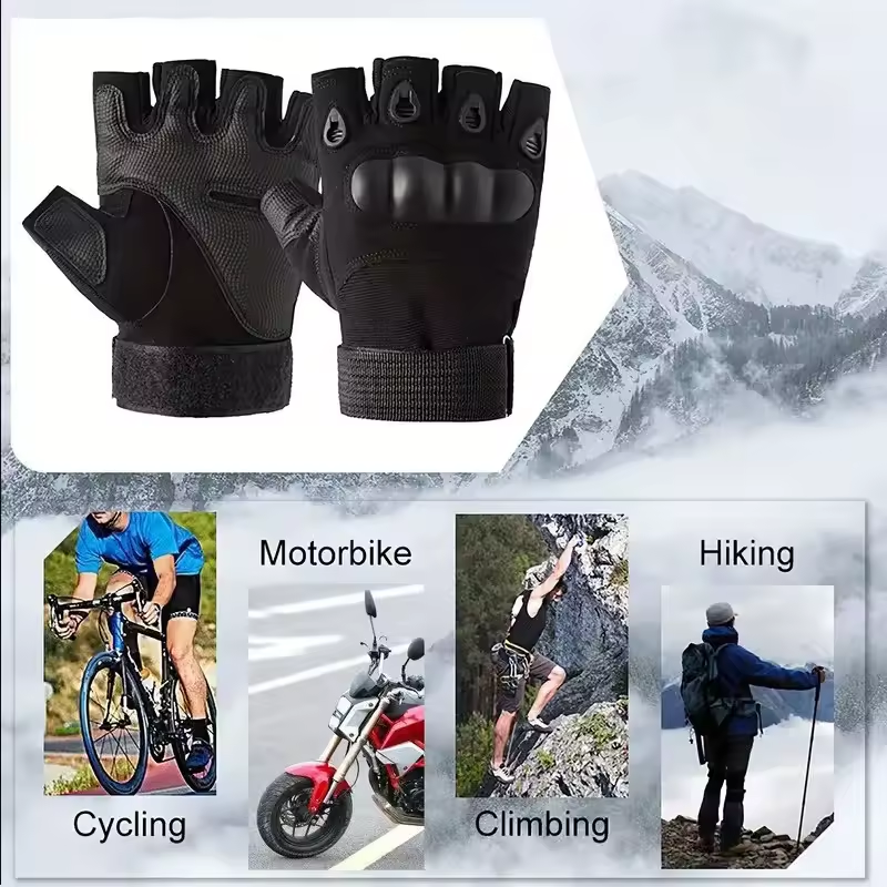 Paire de gants tactiques sans doigts pour hommes