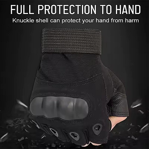 Paire de gants tactiques sans doigts pour hommes