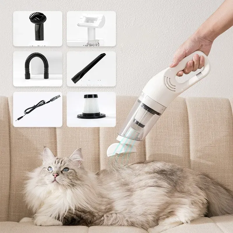 Vacuum Cleaner Handheld Pet Hair Car dust Removal Accessories For Pillows Sofas Carpets