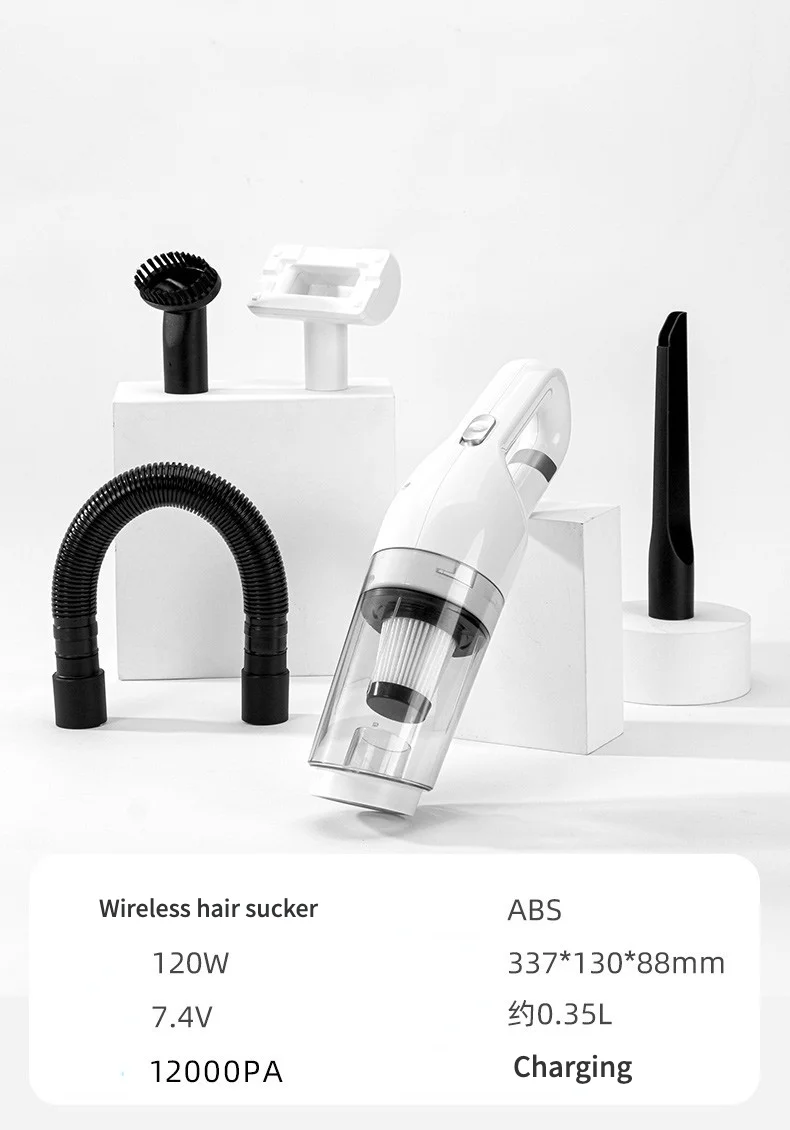 Vacuum Cleaner Handheld Pet Hair Car dust Removal Accessories For Pillows Sofas Carpets