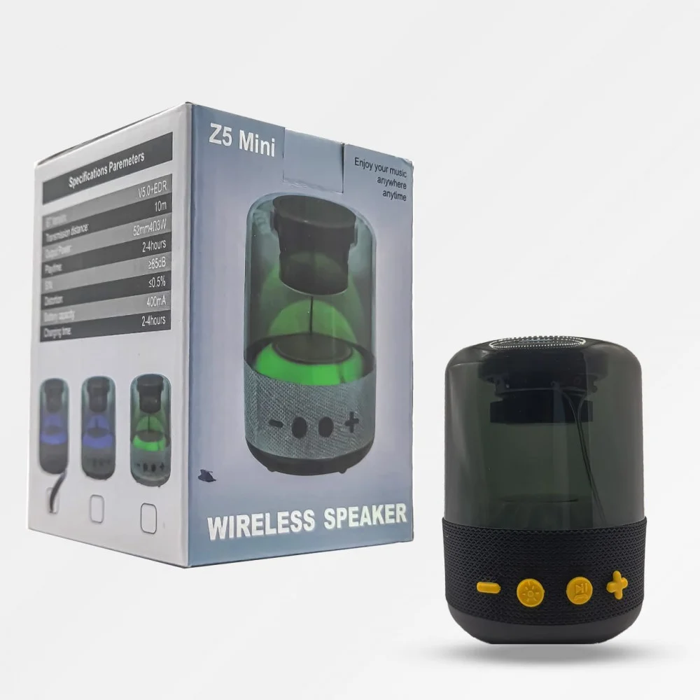 Wireless Bluetooth Speaker, Mini Odoren Steel Glass, Portable, Subwoofer