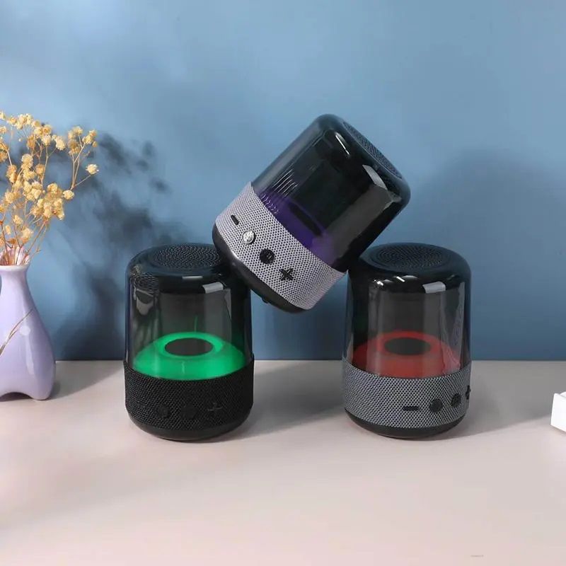 Wireless Bluetooth Speaker, Mini Odoren Steel Glass, Portable, Subwoofer