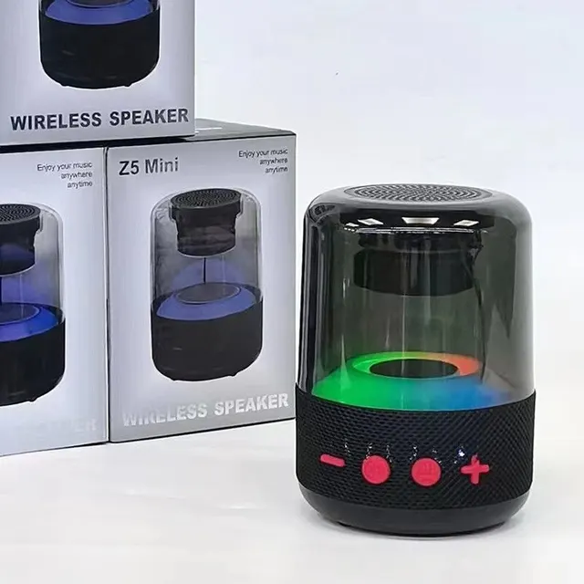 Wireless Bluetooth Speaker, Mini Odoren Steel Glass, Portable, Subwoofer