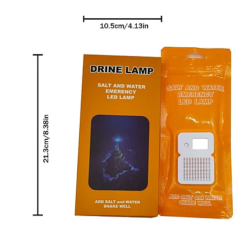 Portable water Lamp Salt Outdoor LED Emergency Lamp