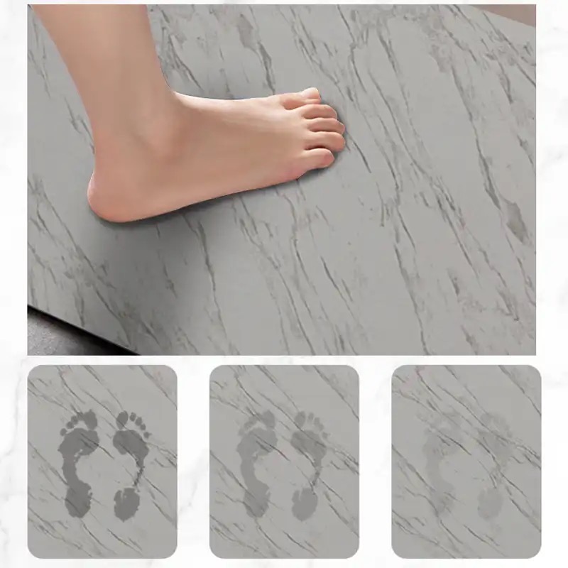 Super Absorbent Bathroom Anti-slip Mat mud soft mat quick drying