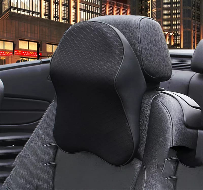 Appui-tête Voiture Confortable Avec Mousse Mémoire - Manchons Amovibles Et Sangle Réglable Pour Un Soutien Cervical Parfait