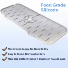 Tapis absorbant pour robinet en Silicone