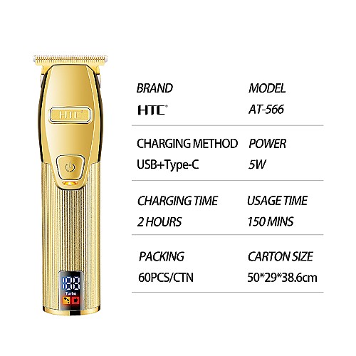 HTC AT-566 Tondeuse à cheveux pour hommes