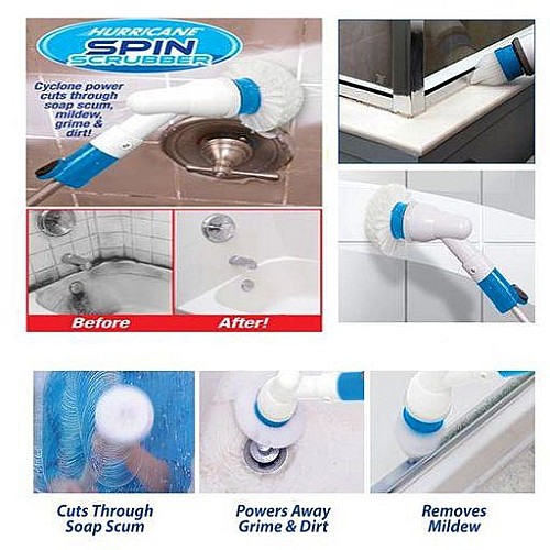 Hurricane Spin Scrubber Cleaner Brush Mop