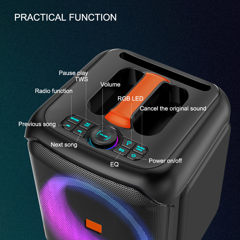 Speaker ZQS 40W Avec Micro sans fil