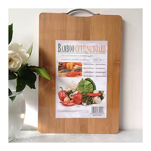 Planche à découper en bambou pour la cuisine 24Cm x 34Cm.