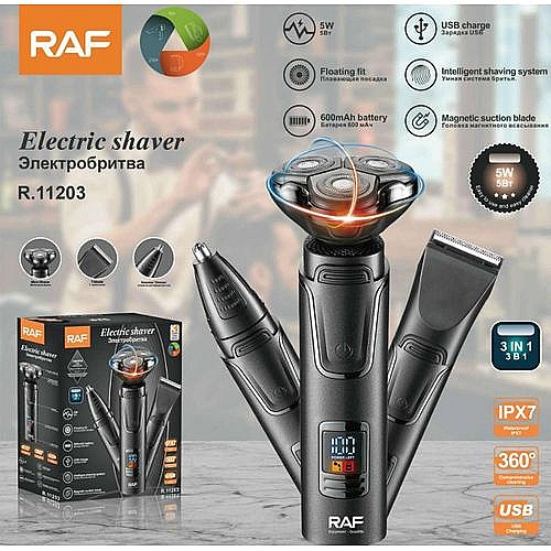 RAF 3In1 ProfessionaL Electric Hair Clipper 5w R.11203