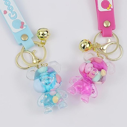 2 porte-clés liquides pour femme et fille