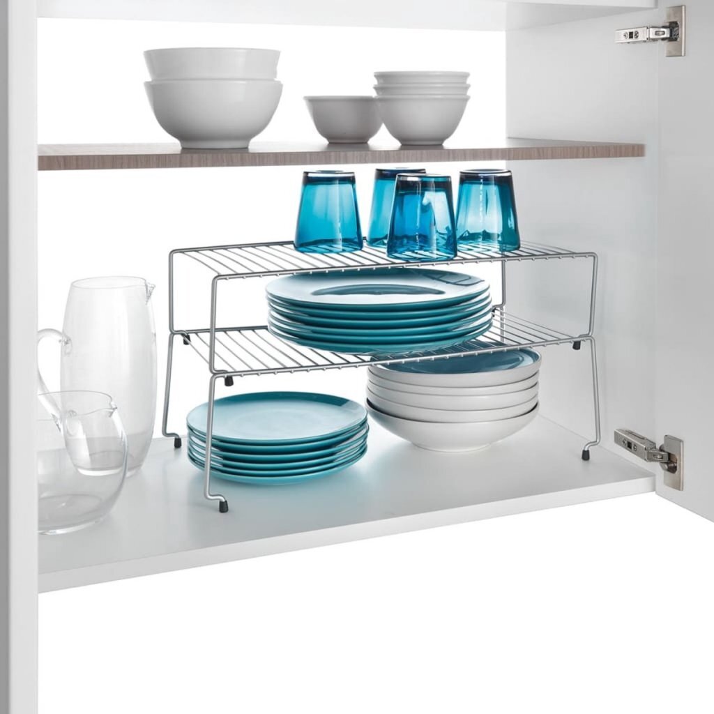 Deux étagères empliables : 47x23x26 cm - 36.43.02 - Gris - Garantie 5 ans