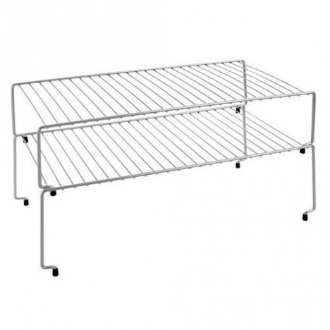 Deux étagères empliables : 47x23x26 cm - 36.43.02 - Gris - Garantie 5 ans