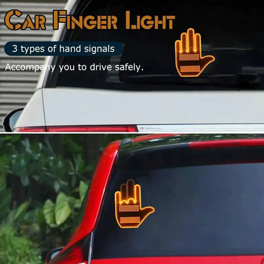 Lumière doigt signalétiques de voiture