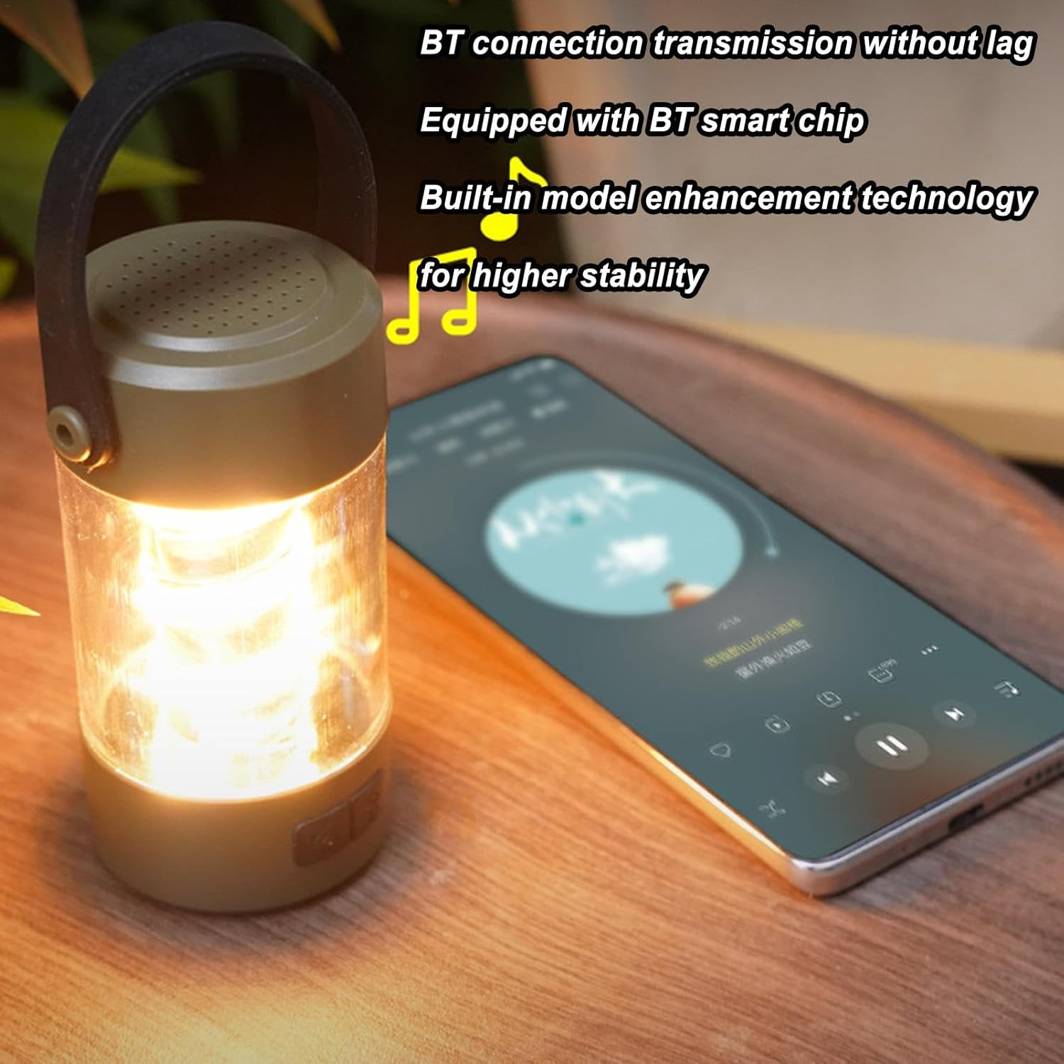 Lampe de Camping Stéréo Bluetooth Sans Fil