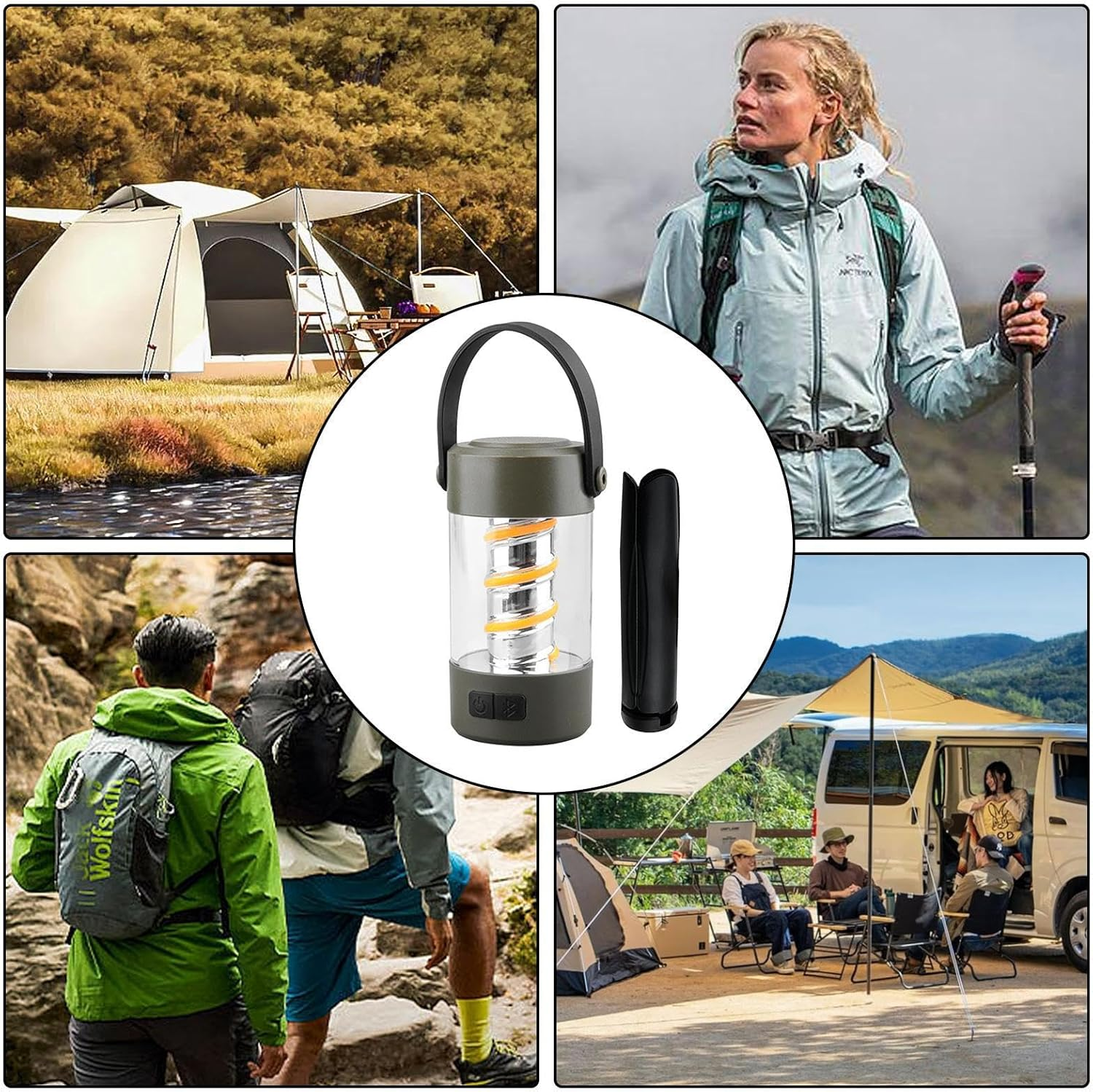 Lampe de Camping Stéréo Bluetooth Sans Fil