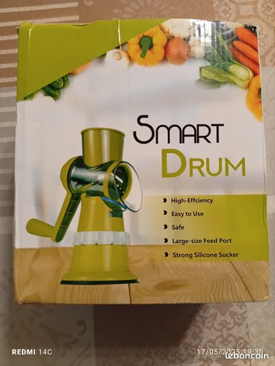 Râpe Tambour de Table Rotative Réglable