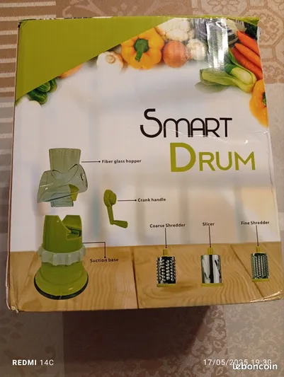 Râpe Tambour de Table Rotative Réglable