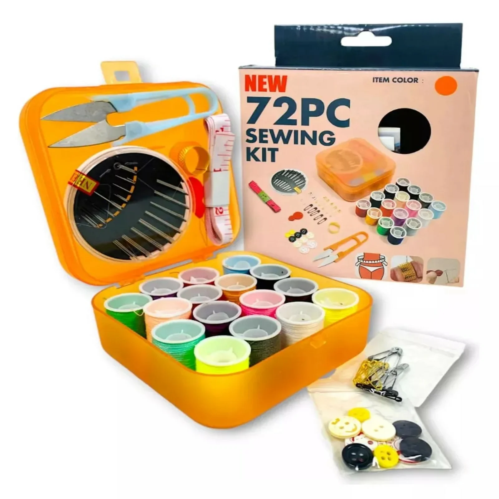 🧵 Kit de Couture Complet 72 Pièces