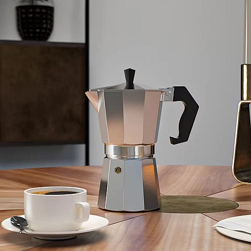 Cafetière 3 Tasses Espresso - Bouilloire pour Café et Thé