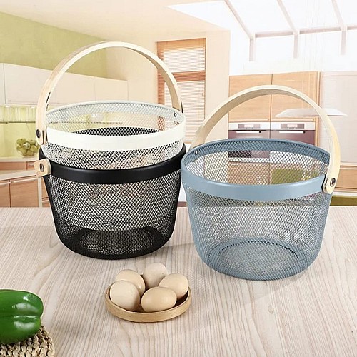 Panier de rangement en métal pique-nique