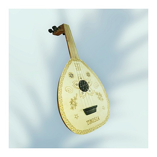 Petit OUD Tunisien – Pièce Décorative Artisanale