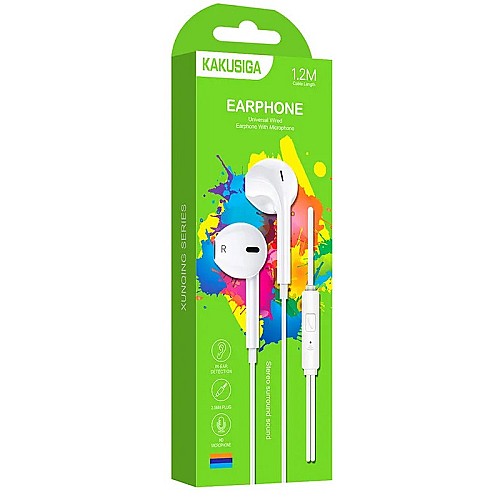 Écouteurs Filaire Microphone intégré - Longueur de câble 1,2M - Jack 3.5