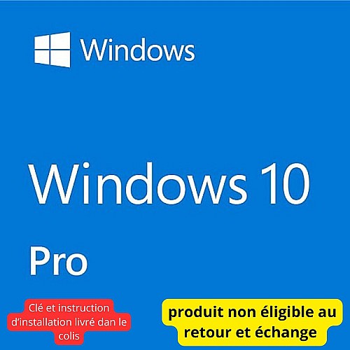 Licence Windows 10 Professionnel